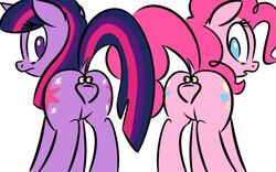 animal animated ass cutie_mark earth_pony equine feathered_wings feathers female friendship_is_magic fur hair hi_res horn horse killryde mammal mane my_little_pony pinkie_pie_(mlp) pony pussy reaction_image straight_hair twilight_sparkle_(mlp) unicorn wings