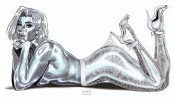 emma frost from hellfire club by pepedraws