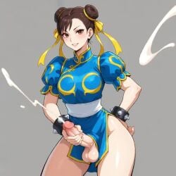 ai_generated chun-li cum cum_explosion cumshot futa_focus futa_solo handjob jerking jerkingoff masturbation no_sound penis semen solo solo_futa tagme video