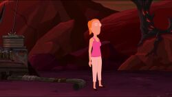3d 3d_(artwork) 3d_animation 3d_model 3d_render animated audio bikini_top bimbo bimbo_body bimbo_lips bimbofication bimbofied boobs_bigger_than_head growth magic red_hair rick_and_morty summer_smith tagme thespig tight_clothes tight_clothing transformation video