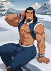 ai_generated avatar_legends bara gay kyorzart male the_legend_of_korra tonraq yaoi
