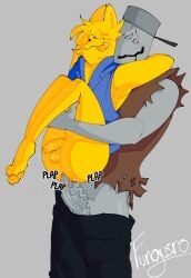 2boys :3 anal artist_name balls big_penis dominant_male fungusro gay male_only mlm ocs penis pre-cum precum roblox robloxian self_upload small_penis standing_sex submissive_male tagme veiny_penis wet_ass zombie_boy