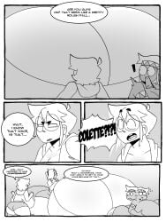 amber_(brawl_stars) ass brawl_stars breasts colette_(brawl_stars) comic elpiromanias gym gym_uniform huge_ass huge_breasts max_(brawl_stars) sharp shocked shocked_expression wide_hips
