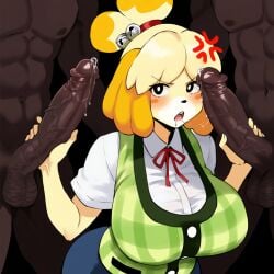 isabelle (animal crossing) from animal crossing by coomersucc