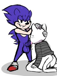 blue_fur erection fellatio furry hedgehog male_only mammal oral oral_sex penis poweradepriest sonic_(series) sonic_the_hedgehog