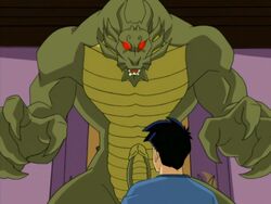 anthro claws demon dragon duo edit erection glowing glowing_eyes horn human jackie_chan_(jackie_chan_adventures) jackie_chan_adventures male male_only mammal penis red_eyes renachos scalie screencap sharp_teeth shendu teeth