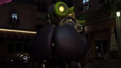 3d animated anus ass ass_clapping ass_focus blender booty_focus donut_anus female huge_ass looking_back mercy micro_female mistaken_identity oblivious orisa overwatch puffy_anus robot shrinking simsalabime smush taur tiny twerk twerking unaware