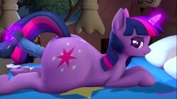1girls 3d animal_dildo animal_genitalia animal_sex_toy animated anus bed big_butt bouncing_butt dildo equid equine female female_masturbation feral feral_penetrated friendship_is_magic godoffury hasbro longer_than_10_seconds masturbation my_little_pony mythology shorter_than_30_seconds tagme telekinesis twilight_sparkle_(mlp) video zoophilia