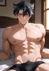 wriothesley from genshin impact by dvxxxgrai