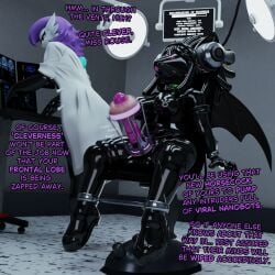 1:1 3d absurd_res accessory animal_genitalia animal_penis anthro armwear bat black_clothing black_coded black_gloves black_handwear bodily_fluids bondage bondage_chair bondage_furniture boots bound brainwashing breasts chair chair_bondage choker clothing coat collar crossover dialogue digital_media_(artwork) dripping drone dronification duo edging elbow_gloves equine_genitalia equine_penis eyewear female footwear forced_orgasm furniture futa/female futanari futasub gardevoir genital_fluids genitals gimp gimp_mask gimp_suit glasses gloves hair_accessory handjob handwear hi_res horsecock intelligence_loss interrogation intersex intersex/female jewelry lab_coat lamp latex latex_clothing latex_gloves latex_handwear leaking_precum legwear light machine mammal medical milking_machine mind_break mind_control necklace nintendo onomatopoeia penile penis penis_milking pokémon_(species) pokemon pokemon_(species) precum purple_hair questionable_consent restraints rouge_the_bat rouge_the_bat_(kailewds) sega sex shoes slicktex3d sonic_(series) sonic_the_hedgehog_(series) sound_effects spreader_bar stationary_restraints text thigh_highs topwear
