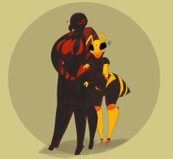 artesjsc big_breasts breasts bug cleavage female furry huge_breasts tagme thick_thighs wide_hips