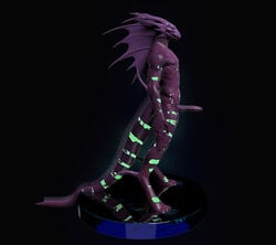 3d anthro boobart dragon lizard male nude penis reptile scale scalie sculpt solo zbrush