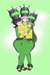 3_bodysuits absurdres big_breasts bodysuit breast_press breasts dlobo777 expressionless female_only femsub gigantic_breasts glasses glowing_eyes green_eyes green_hair groping helmet huge_breasts hypnosis hypnotic_accessory jasminka_antoneko jimmy_neutron_(series) jpeg large_breasts little_witch_academia mineru_wachi mother_of_the_goddess_dormitory_(series) multiple_girls multiple_subs nintendo open_mouth pink_hair pokemon pokemon_sun_and_moon purple_hair symmetrical_docking tech_control thick_thighs wicke yolkian