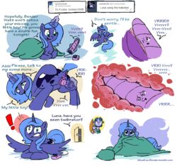 ! ... 2016 ? alicorn animate_inanimate animated anus bedding blanket blue_hair caught comic cutie_mark dialogue dock duo english_text equine fan_character female feral friendship_is_magic funny hair horn horsepussy humor internal levitation magic mammal my_little_pony open_mouth penetration pillow princess_luna_(mlp) pussy raised_tail sex_toy teeth text tumblr unicorn vaginal_penetration vibrator whateverbender wings