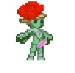 animated cum flora_fauna floran flower handjob humanoid male nude orgasm penis pixel_art plant starbound transparent_background travelling_merchant