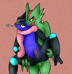 anal greninja greninjohns male nintendo penetration penis pokemon pokemon_(species) sceptile sex yaoi