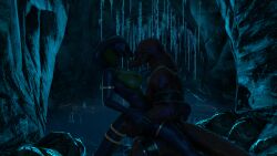 anthro_penetrating_anthro body_rings cave female_on_top male/female male_penetrating_female mr_sfm petruz_(copyright) romantic_sex scalie snake_(petruz) snake_girl source_filmmaker straight