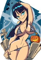 bikini female female_only halloween manic47 nico_robin one_piece solo straight_hair