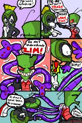 2004 2boys alien comic crossover english_text gay invader_zim looney_tunes male male_only marvin_the_martian nickelodeon smooth_fur speech_bubble spug tagme text yaoi zim