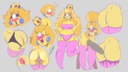 1boy 1girls ass blush breasts cosplay crossover cum cum_in_pussy cum_inside despicable_me female female_focus long_hair male mario_(series) minion minions_(film) multiple_views nintendo penis princess princess_peach_(cosplay) rough_sketch rule_63 shocked simple_background thick_thighs thighhighs thighs