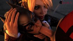 1boy 2girls 3d age_difference animated assisted_fellatio assisted_rape batgirl batgirl_(arkham_knight) batman:_arkham_knight batman_(series) bi_domination blonde_hair blowjob blue_eyes collaborative_fellatio dc dc_comics deep_blowjob deepthroat erection eye_contact face_grab faceless_male feet_out_of_frame fellatio female female_assisted_rape female_focus forced forced_oral gag gagging hand_on_another's_head hand_on_head harley's_thug harley_quinn harley_quinn_(arkham) harley_quinn_(arkham_knight) larger_female male mask masked masked_female no_sound older_female oral penis petite questionable_consent quick_e rape skinny slim source_filmmaker straight teamwork teeth teeth_showing throat_fuck throat_grab video younger_male