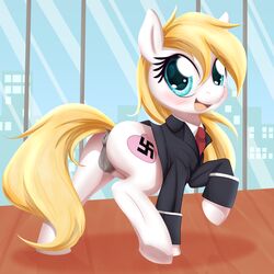 anus aryanne aryanne_(mlp) female feral my_little_pony nazi pussy swastika