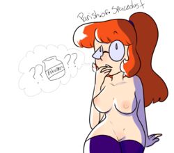 1girls canon_genderswap cartoon_network cleavage curvy dexter dexter's_laboratory dextra erect_nipples female glasses huge_areolae huge_ass huge_breasts orange_hair parish_of_spacedust puffy_nipples red_hair rule_63 thick_lips voluptuous wide_hips