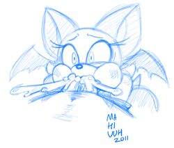 1boy 1girls anthro cum cum_in_mouth deepthroat fellatio furry oral partial_male penis pov rouge_the_bat saltcore sonic_(series) straight