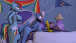 2016 3d animal_genitalia animal_penis anthro ass ball_gag balls big_breasts big_penis bondage bound breasts buttjob cutie_mark dickgirl dildo erection female friendship_is_magic furry futanari gag gagged horsecock intersex mr.tektite multicolored_hair my_little_pony nipples penis rainbow_dash_(mlp) rainbow_hair red_ball_gag sex_toy smile source_filmmaker straight_hair trixie_(mlp)