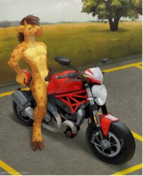 2016 abs anthro biceps brown_hair chats_de_youtube
1boy ducati furry genital_piercing giraffe grass hooves iskra knot large_penis male male_only mammal medial_ring motorcycle muscular nipples no_nipples nude outdoors pecs penis piercing pose road sitting smile spots testicles text thick_penis tree url watermark white_border yellow_fur