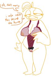 avian bird breasts chicken clothing five_nights_at_freddy's five_nights_at_freddy's_2 lingerie nipples pussy teddy_(clothing) the_weaver toy_chica_(fnaf) video_games