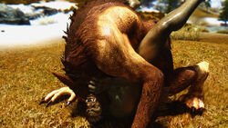 3d bite canine domination duo gay humanoid male male/male mammal mmoboys mmoboys_(artist) muscular nude open_mouth orc orc_male outdoors piledriver_position sex skyrim the_elder_scrolls tusks were werewolf yaoi