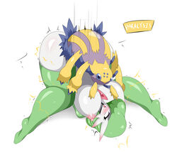 1boy 1girls ahe_gao areolae ass ass_up belly blue_eyes breasts duo electricity electrostimulation feet female feral furry galvantula gardevoir green_hair green_skin hair hair_over_one_eye huge_ass huge_breasts humanoid humanoid_on_feral insect interspecies male mating_press motion_lines nintendo nipples nude on_back on_top open_mouth paralyzed pokemon pokemon_(species) pokemon_bw pokemon_focus pokemon_rse red_eyes rolling_eyes rough_sex sana!rpg sex short_hair simple_background size_difference spider spread_legs straight text thighhighs tongue tongue_out trembling underboob video_games white_background white_skin yellow_fur zoophilia