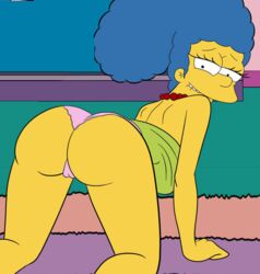 blue_hair croc_(artist) marge_simpson solo tagme the_simpsons