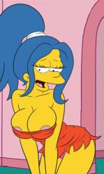 blue_hair croc_(artist) marge_simpson solo tagme the_simpsons