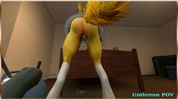 3d ass canine crossover cum digimon dripping eeveelution fox garry's_mod garrysmod lordzbacon mammal nintendo orgasm pokemon pokemon_(species) pov renamon umbreon upskirt video_games wet wetness