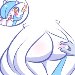 ! ass blush comic female gardevoir jcdr lucy_(jcdr) pinching pokemon pokemon_(species) tagme