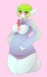 1girls cute female female_gardevoir female_only gardevoir kissurai nintendo nipples pokemon pokemon_(species) pokemon_rse solo