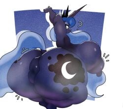 1girls anthro ass donut_anus female female_only gigantic_ass gigantic_breasts huge_ass huge_breasts my_little_pony nude princess_luna_(mlp) thedeathcrow05