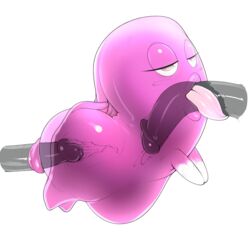 blowjob blush cum edit fellatio genitals ghost group group_sex human internal interspecies mammal oral oral_penetration pac-man_(series) penis penis_in_mouth pinky_(pac-man) sex simple_background spirit threesome tongue tongue_out tongue_out_blowjob unknown_artist video_games white_background