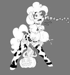 2013 anthro anthrofied bell big_breasts black_and_white blush breasts clothing collar cum dialogue earth_pony elbow_gloves english_text equine female food friendship_is_magic fruit gloves headband hi_res horse inked lactation legwear mammal milk monochrome my_little_pony nipples penetration pinkie_pie_(mlp) pony poprocks pumpkin pussy sex shackles sketch slave solo stockings straight_hair sweat tentacle text tongue tongue_out vaginal_penetration