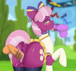 animated blush cheerilee_(mlp) cheerleader cum earth_pony equid equine fellatio friendship_is_magic furry group group_sex horse invalid_tag mammal my_little_pony nude oral penis pony secretions sex spitroast threesome vaginal_penetration xorza