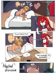 bedroom comic comic_page link_(breath_of_the_wild) mipha