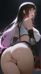 ai_generated ass big_ass big_breasts bikini breasts burningnico final_fantasy final_fantasy_vii from_behind looking_back pinup tagme tifa_lockhart