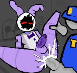 2boys anon bonnie_(fnaf) bunny cum_in_ass cum_inside el_sick femboy five_nights_at_freddy's five_nights_at_freddy's_2 fucked_into_submission furry gray_skin grey_skin human_on_anthro male/male missionary_position missionary_sex night_guard_(fnaf) oc paper_pals paperpals semen_in_anus semen_on_ass side_fuck tagme tagme_(artist) tagme_(character) twink withered_bonnie