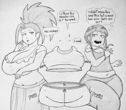 3girls bbw bottom_heavy chubby female female_only hagakure_tooru_(invisible) kyoka_jiro momo_yaoyorozu my_hero_academia overweight overweight_female ronic_lagann small_breasts thick_thighs tooru_hagakure tooru_hagakure_(invisible) wide_hips