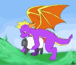 animal_genitalia animated byondrage caprine cute dragon duo erection fast female feral grass green green_eyes horn interspecies male mammal marble_(gittonsxv) open_mouth penetration penis purple_skin red_eyes scalie sex sheep slow smile spyro spyro_the_dragon straight vaginal_penetration video_games wings