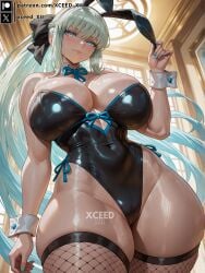 ai_generated big_ass big_breasts bunny_girl curvy curvy_female curvy_figure fate/grand_order fate_(series) female hd high_resolution hourglass_figure morgan_le_fay_(fate) narrow_waist seductive_look seductive_pose stable_diffusion stan thick_thighs wide_hips xceed