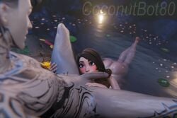 1boy 1boy1girl 1girls 2025 3d ass balls blender blue_eyes blush brown_hair coconutbot80 detailed_background duo epic_games erect_penis erection fellatio female female_focus fortnite fortnite:_battle_royale half-erect hi_res highres horny horny_female horny_male in_water light-skinned_female light-skinned_male light_skin looking_at_another looking_at_partner male male/female midas_(fortnite) nude nude_female nude_male open_legs penis skye_(fortnite) spread_legs submissive submissive_female submissive_male tattoo tattoos tease teasing teenage_girl teenager water watermark