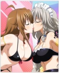 2milfs 2women ai_generated flirting grayfia_lucifuge high_school_dxd kissing lesbian_couple lesbian_kiss lesbian_sex lovers venelana_gremory yuri yuri yuri